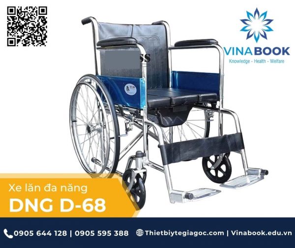 Xe lăn Bô - D68 - Thiết bị y tế giá gốc tại Đà Nẵng