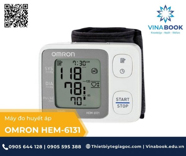 Máy đo huyết áp bắp tay Omron HEM 6131 - Thiết bị y tế giá gốc