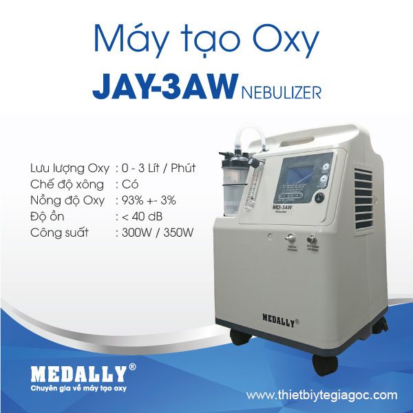 máy tạo oxy JAY-3AW - Thiết bị y tế giá gốc