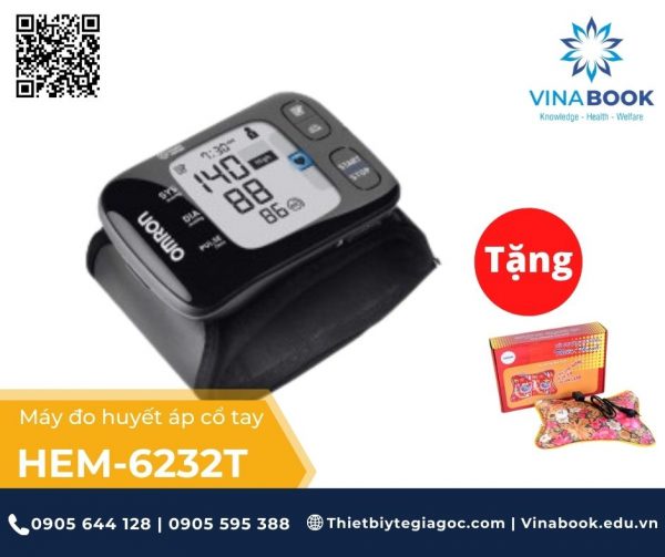 Máy đo huyết áp cổ tay HEM 6232T - Thiết bị y tế giá gốc