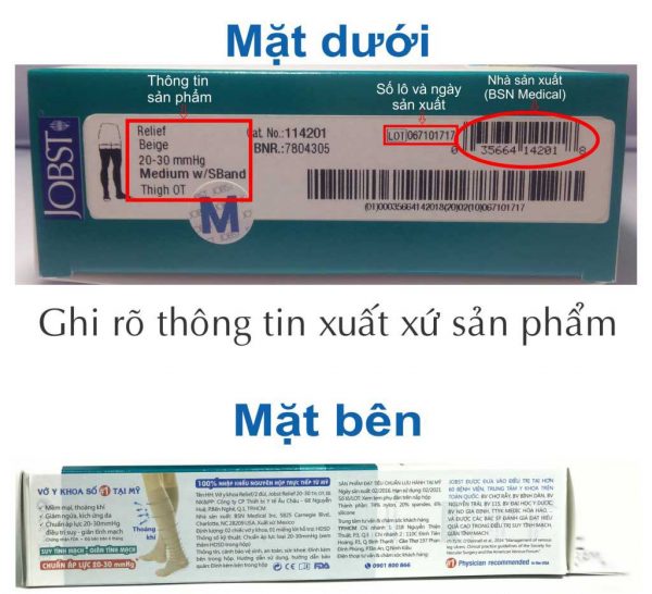 Vớ y khoa Mỹ, vớ y khoa Jobst - Thiết bị y tế giá gốc