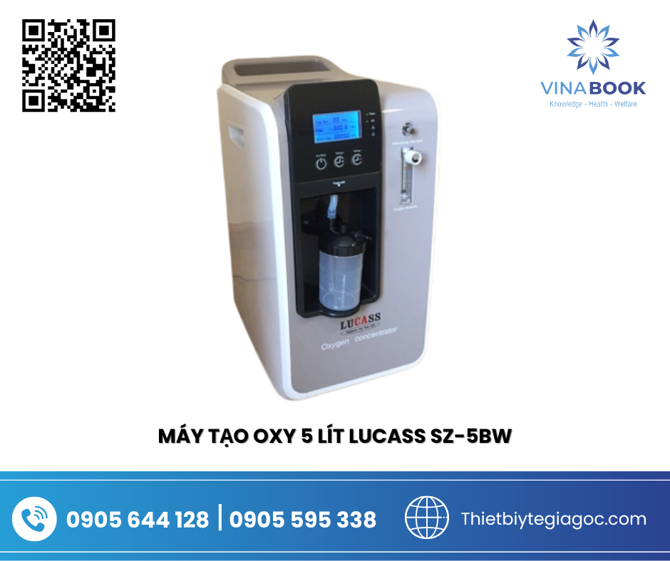Máy tạo oxy 5 LÍT Lucass SZ-5BW - thiết bị y tế đà nẵng Máy tạo oxy 5 LÍT Lucass SZ-5BW - thiết bị y tế đà nẵng