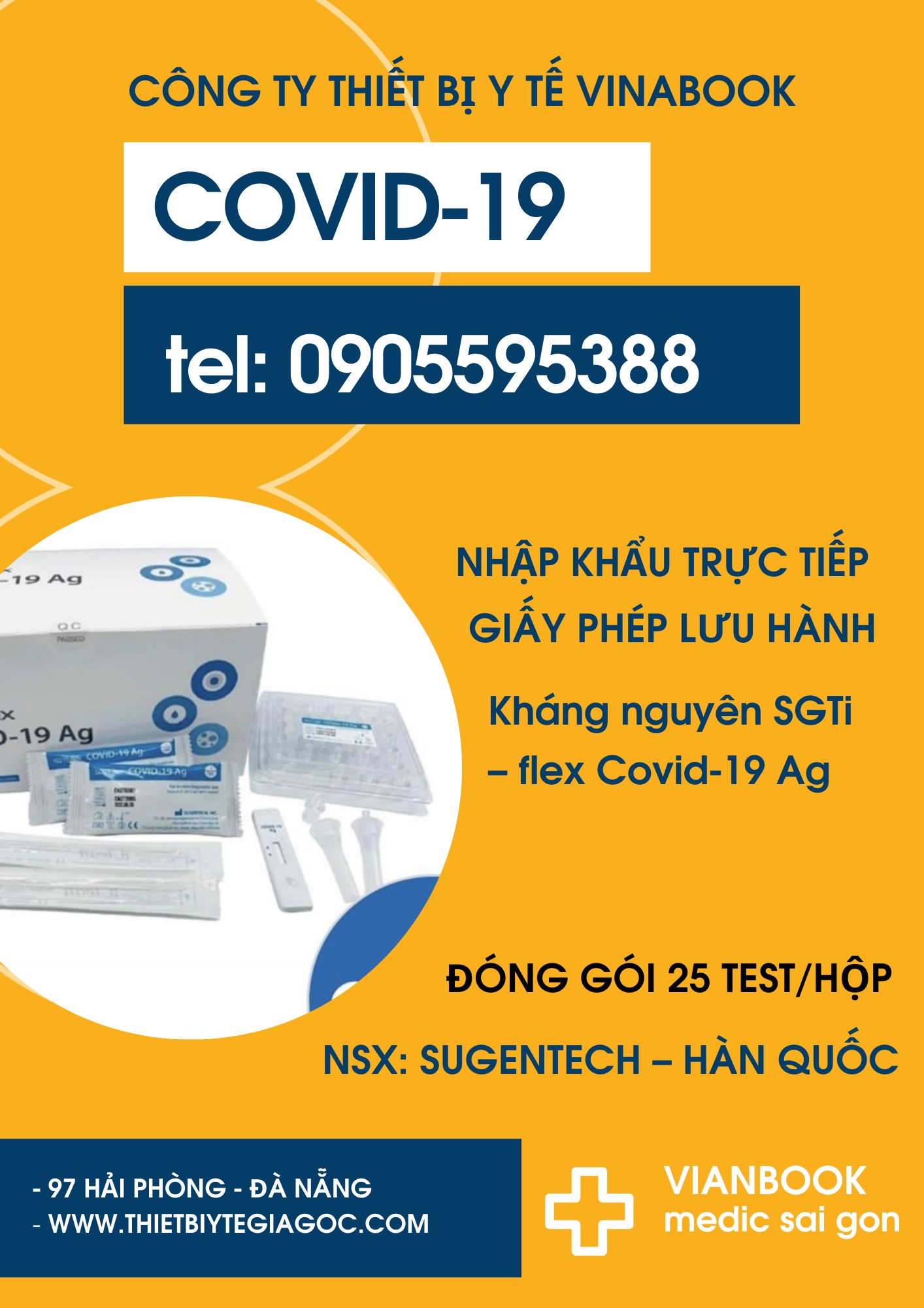 TEST NHANH COVID-19 Công ty thiết bị y tế Vinabook