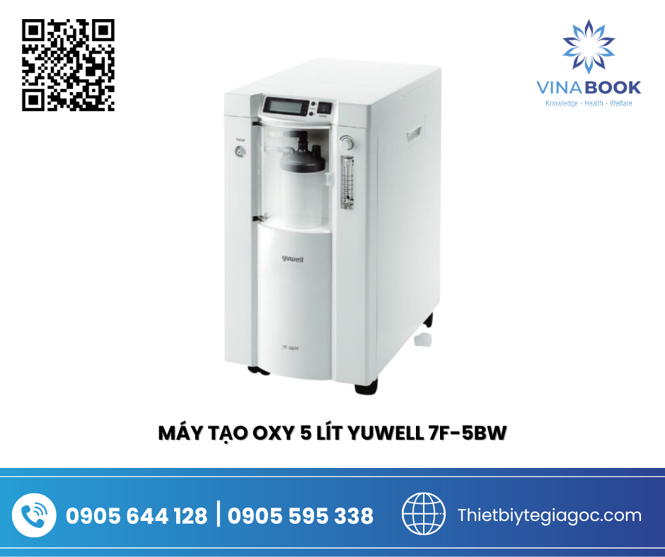 Máy tạo oxy 5 lít Yuwell 7F-5BW – Có chức năng khí dung - thiết bị y tế đà nẵng Máy tạo oxy 5 lít Yuwell 7F-5BW – Có chức năng khí dung - thiết bị y tế đà nẵng