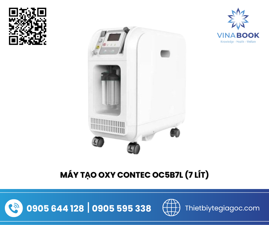 Máy Tạo Oxy CONTEC OC5B7L (7 lít) - thiết bị y tế đà nẵng Máy Tạo Oxy CONTEC OC5B7L (7 lít) - thiết bị y tế đà nẵng