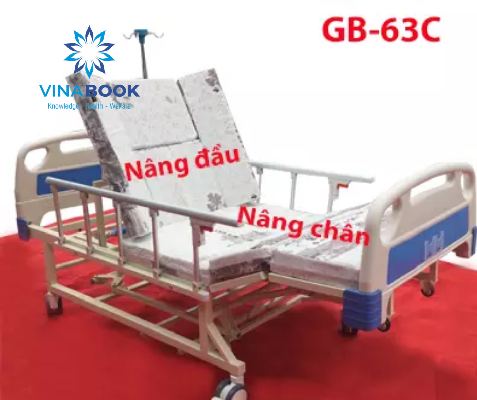 Giường y tế giường bệnh nhân đa chức năng lucass GB-63C công nghệ Nhật Bản