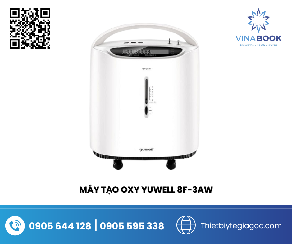 Máy Tạo Oxy Yuwell 8F-3AW - thiết bị y tế đà nẵng Máy Tạo Oxy Yuwell 8F-3AW - thiết bị y tế đà nẵng