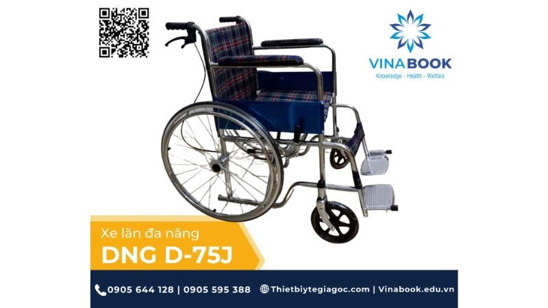 Xe lăn caro có thắng DNG D-75J