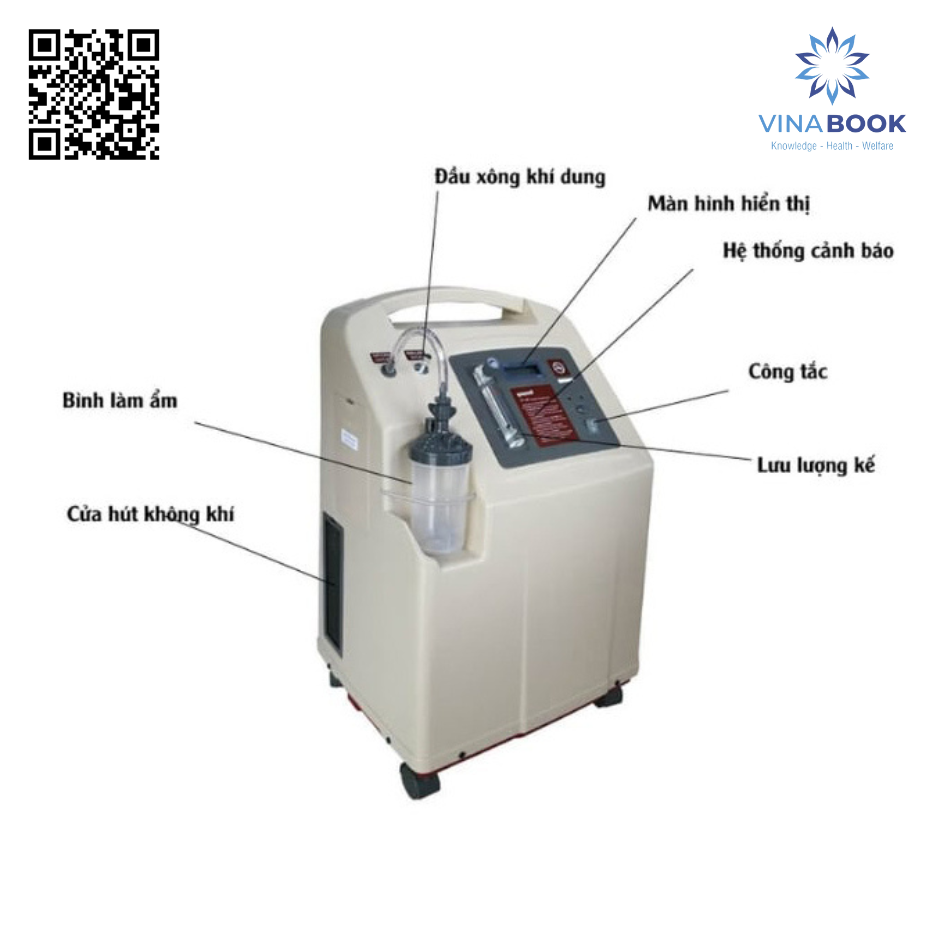 Máy Tạo oxy Yuwell 7f-10w có khí dung Máy Tạo oxy Yuwell 7f-10w có khí dung