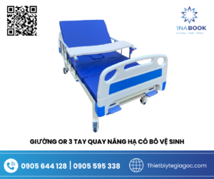 GIƯỜNG OR 3 TAY QUAy nâng hạ có BÔ vệ sinh