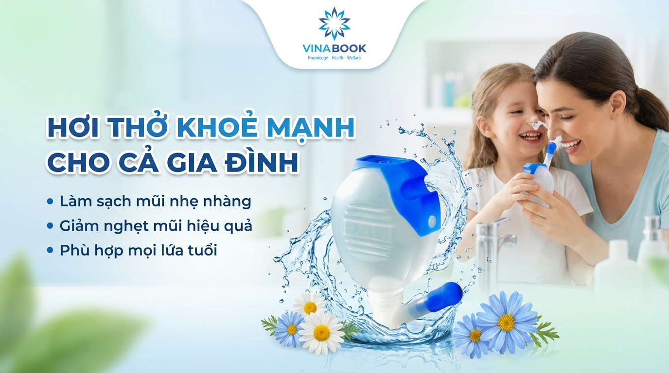 Bình rửa mũi cho người lớn và trẻ em