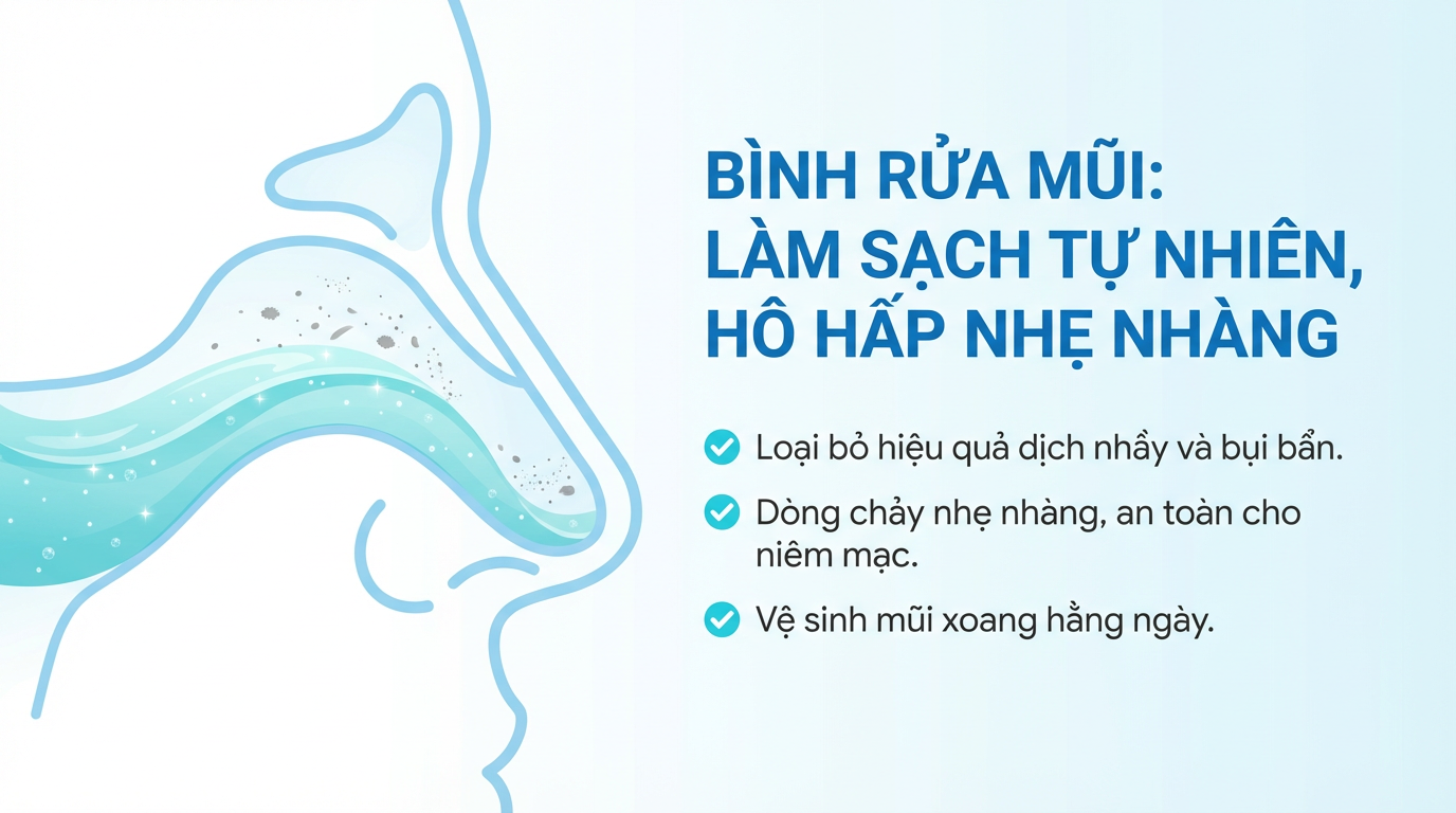 Lợi ích đối với sức khỏe mũi xoang