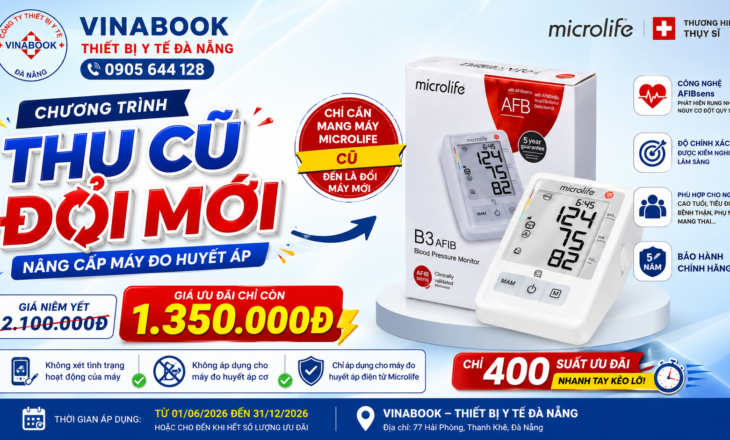 thu cũ đổi mới máy đo huyết áp microlife