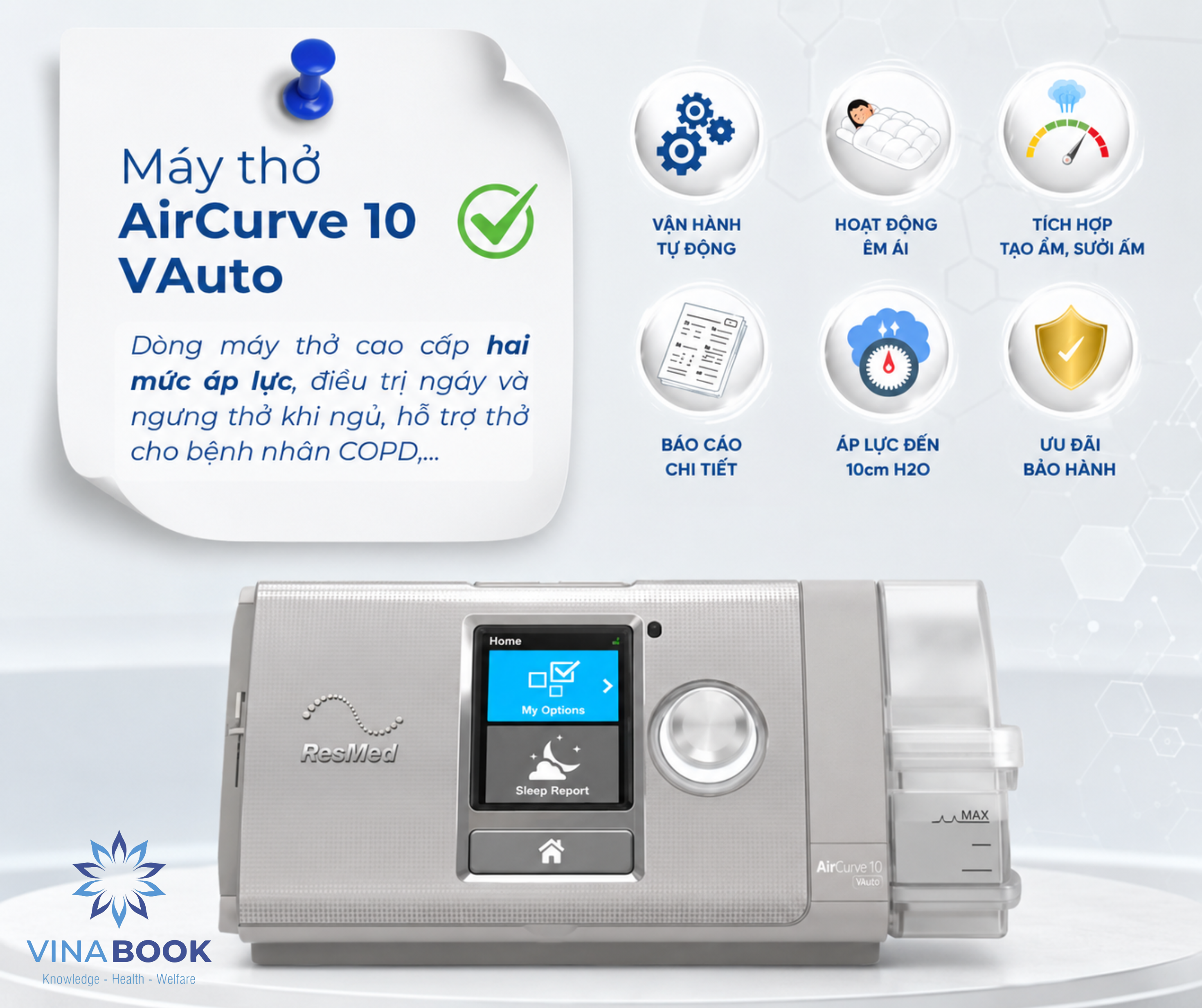 Máy thở ResMed AirCurve 10 VAuto - thiết bị y tế Đà Nẵng (6)