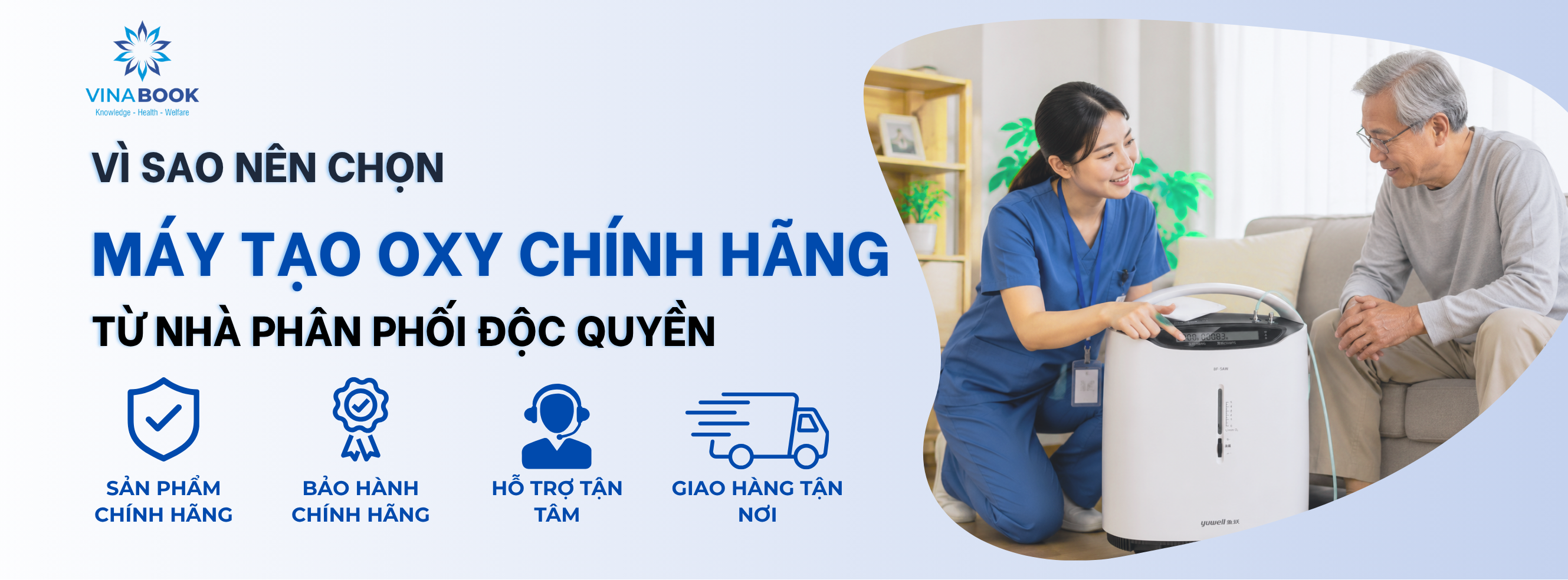 Vì sao nên chọn máy tạo oxy chính hãng từ nhà phân phối độc quyền - thiết bị y tế Đà Nẵng