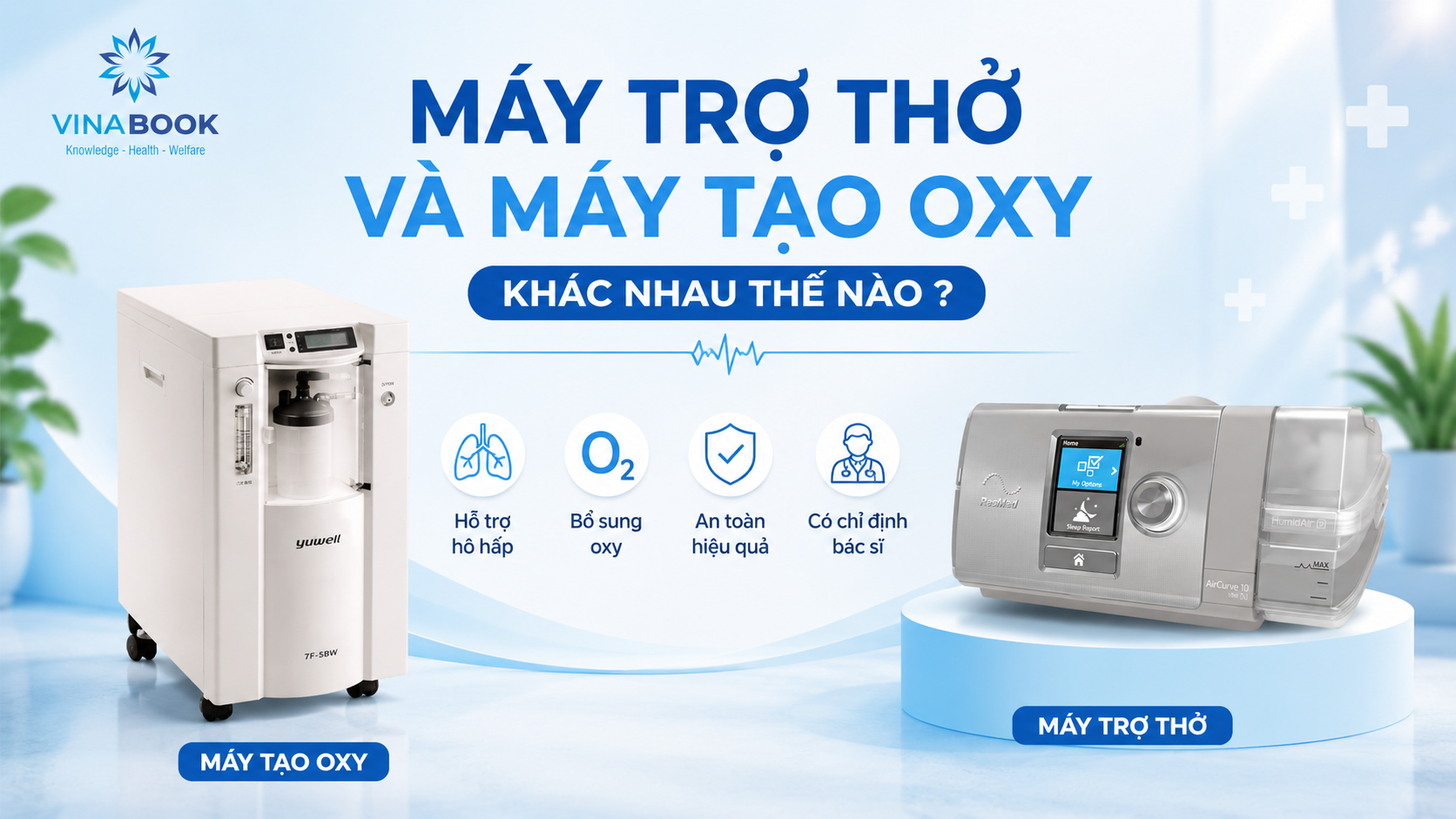 Máy trợ thở và máy tạo oxy - thiết bị y tế đà nẵng
