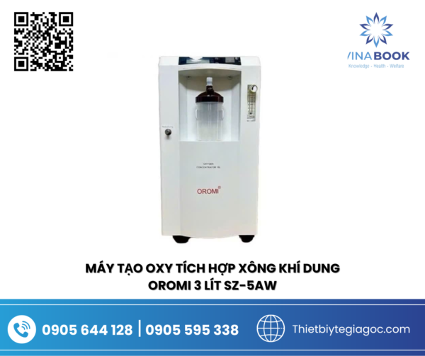 Máy tạo oxy tích hợp xông khí dung Oromi 3 Lít SZ-5AW